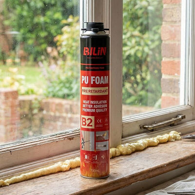 B2 Fire Retardant PU Foam Aerosol Straw Type Flame Retardant Polyurethane Sealant