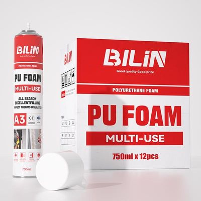 다중 사용 불 retardant PU 폼 HVAC 장착 및 파이프 밀폐를 위해 부드럽다