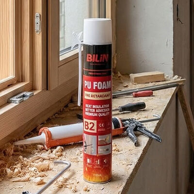 750ml B2 방화 팽창 폼 실란트 일반용 내화 PU 폼 틈새 충진용